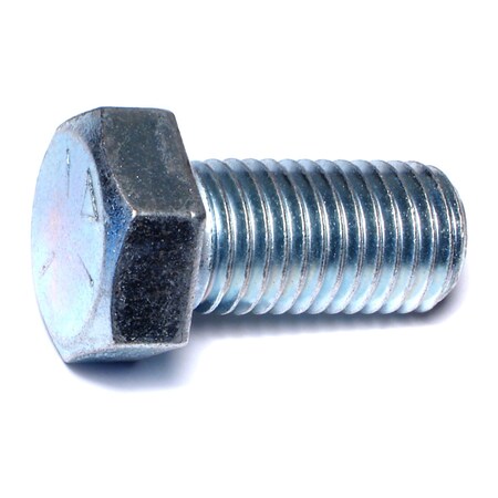 Midwest Fastener Grade 5, 7/8"-9 Hex Head Cap Screw, Zinc Plated Steel, 1-3/4 in L, 15 PK 00414